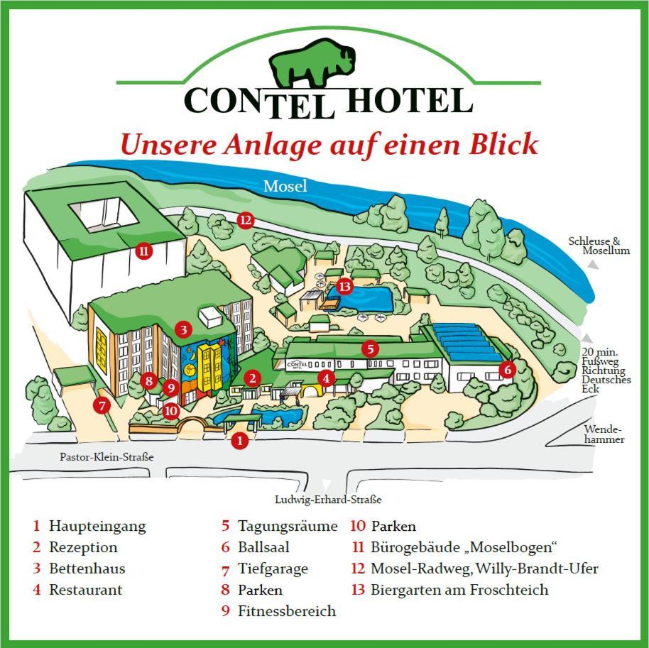 Contel Hotel Кобленц Екстер'єр фото